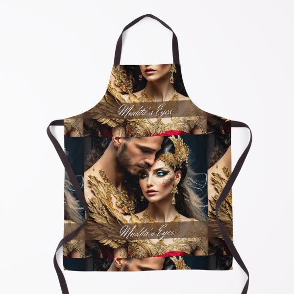 Item preview, Muditas Eyes Divine Masculine and Feminine Couple Golden Branding Sticker designed and sold by MuditasEyes.