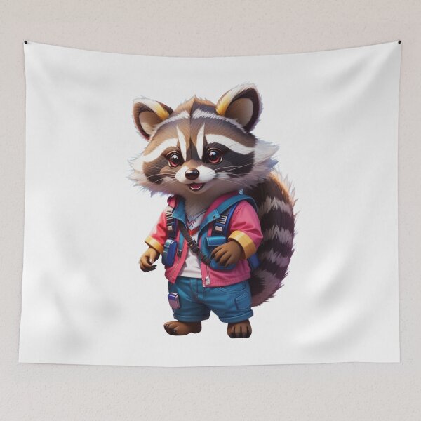 Item preview, Cute Chibi Racoon designed and sold by BeagleDesigns.