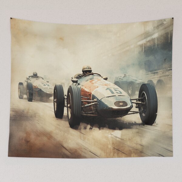 Item preview, A Vintage Car Race designed and sold by GoodOldVintage.