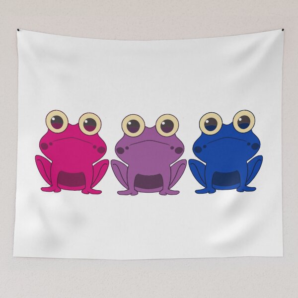 Item preview, Bisexual Flag LGBT Frog designed and sold by LynnePham.