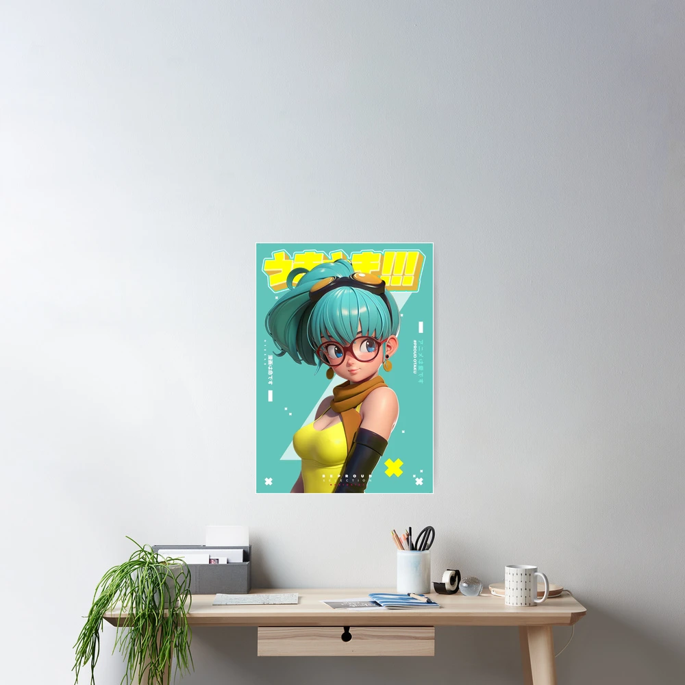 Super Cute Nerdy Bulma - Be Proud Selection | Dragon Ball Kawaii Aesthetic  Anime Girl 3D Design | BY NEOTOKIO3