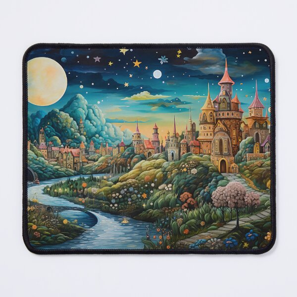 Item preview, Castle of Dreams - Night Fields and Moonlit Scenery designed and sold by Alcyonian.