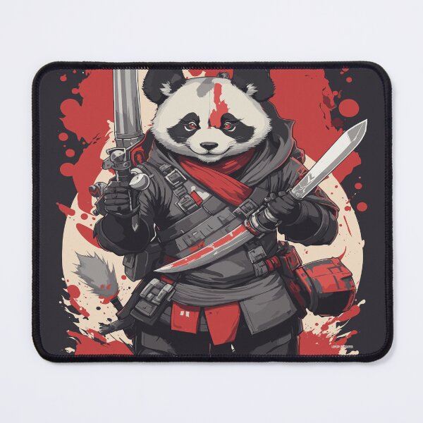 Item preview, A majestic panda bear wielding a sword designed and sold by AFUNARTZ.