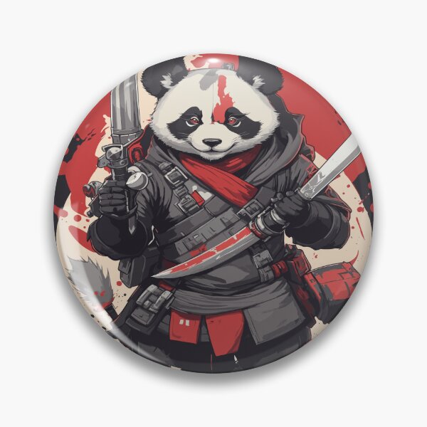 Item preview, A majestic panda bear wielding a sword designed and sold by AFUNARTZ.