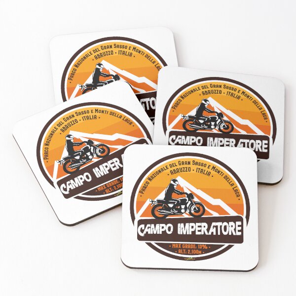 Item preview, Campo Imperatore Italy Abruzzo Motorcycle Sticker T-Shirt 01 designed and sold by OuterShellUK.