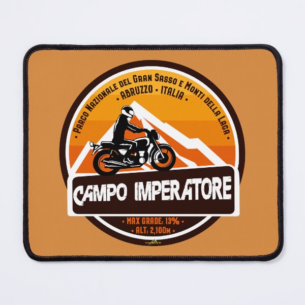 Item preview, Campo Imperatore Italy Abruzzo Motorcycle Sticker T-Shirt 01 designed and sold by OuterShellUK.