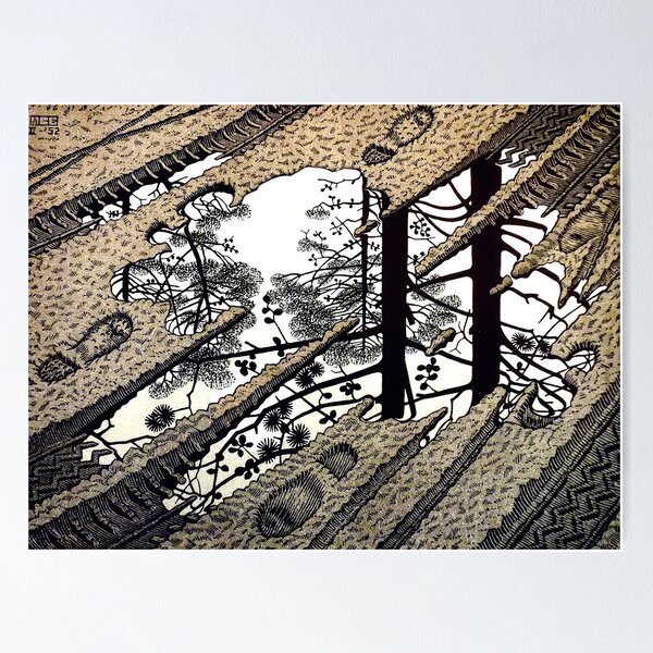 Item preview, Puddle, by M.C. Escher designed and sold by Gabriel S.