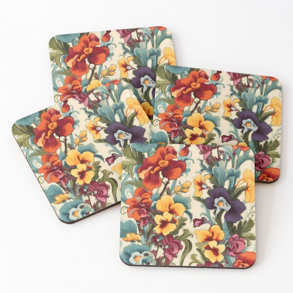 Item preview, Vintage Floral Pattern designed and sold by MTJ-Mushrooms.