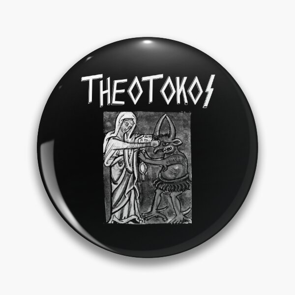 Item preview, Theotokos Mary Punching The Devil Slayer Parody designed and sold by thecamphillips.