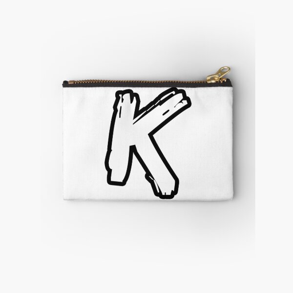 Item preview, K BRUSH STYLE CAPITAL LETTER INITIAL T-SHIRT MODERN MINIMALIST FONT LOGO TYPEFACE LETTERING TYPOGRAPHY MONOGRAM TEE designed and sold by prezziefactory.
