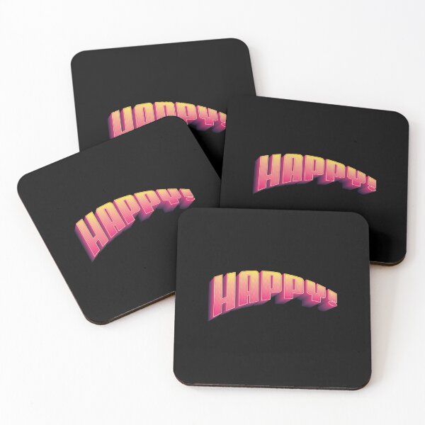 Item preview, Happy - 80s Neon designed and sold by Whimsical  Thinker.