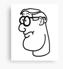 Cartoon Genius Metal Print