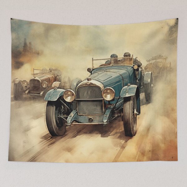 Item preview, A Vintage Car Race designed and sold by GoodOldVintage.