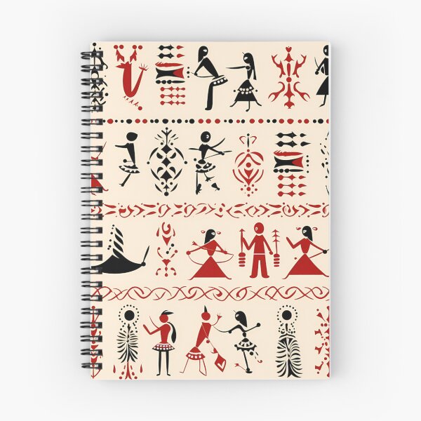 Item preview, Pattern Warli designed and sold by MTJ-Mushrooms.