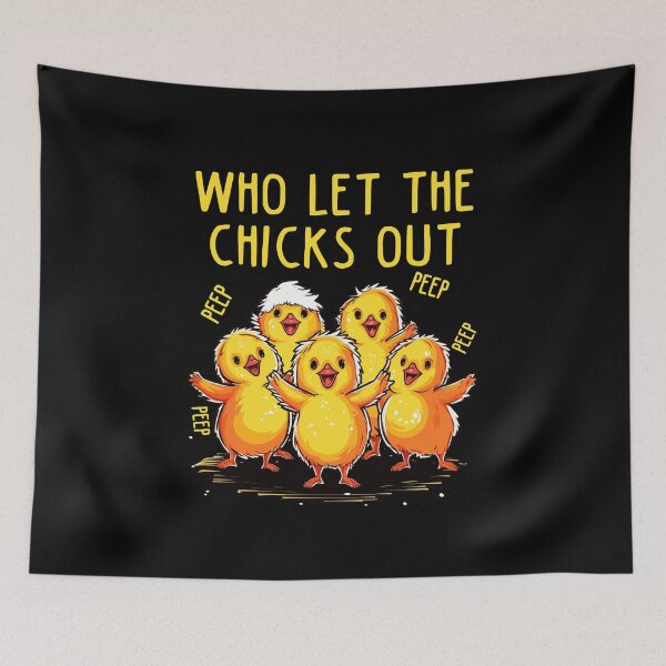 Aperçu de l'œuvre Who Let the Chicks Out Farm Chicken Gifts Country Chicken créée et vendue par KsuAnn.