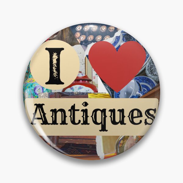 Item preview, I Love Antiques Collage  designed and sold by Scotti Cohn.