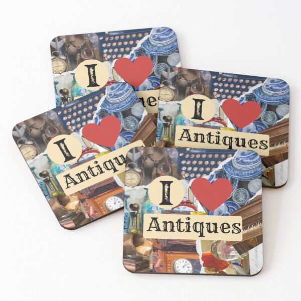 Item preview, I Love Antiques Collage  designed and sold by Scotti Cohn.