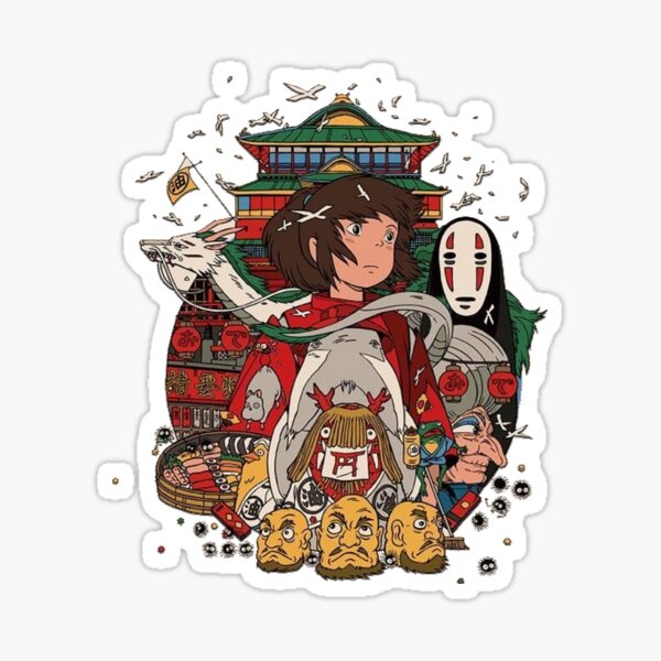 Anime Wall Decals Spirited Away Characters - EC1088 – SDA Image Design Shop