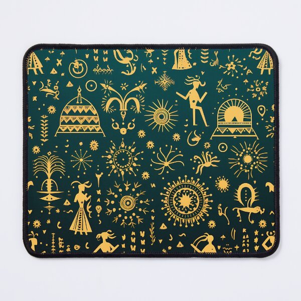 Item preview, Pattern Warli designed and sold by MTJ-Mushrooms.