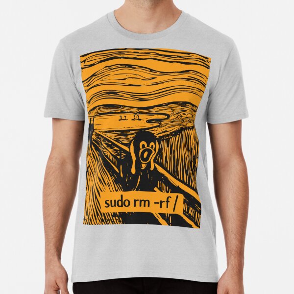 Linux Tux Root Purge Scream Premium T-Shirt
