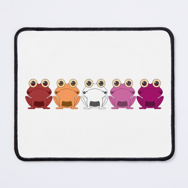 Item preview, New Orange Lesbian Pride Flag Frog designed and sold by LynnePham.