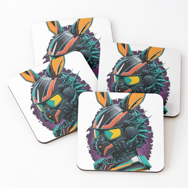Item preview, Cyber Biker Rabbit designed and sold by BearsAndSkulls.