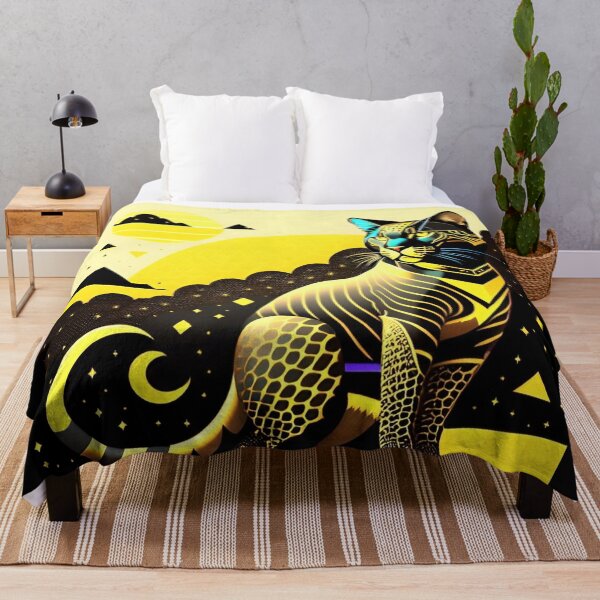 Item preview, Panther in Wild Life Black and Gold Pattern designed and sold by UllaSformat.