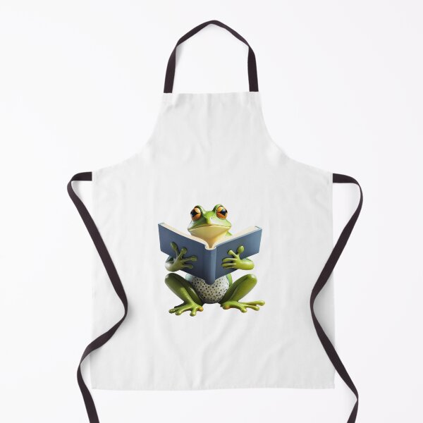 Item preview, Frog amphibians nature book lover aesthetic library reading designed and sold by w1ckerman.
