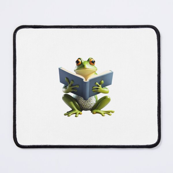 Item preview, Frog amphibians nature book lover aesthetic library reading  designed and sold by w1ckerman.