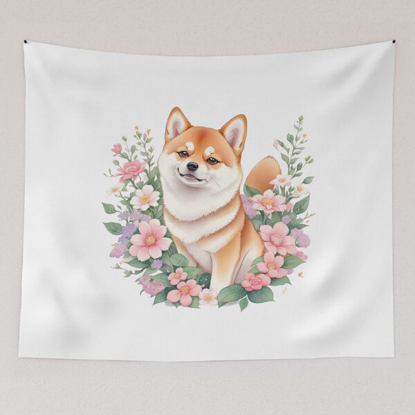 Item preview, Cute Shiba Dog Illustration Generative AI designed and sold by juoctaviniarts.