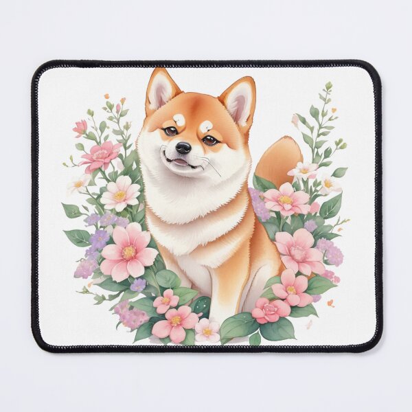 Artikelvorschau, Niedliche Shiba-Hundeillustration, generative KI entworfen und verkauft von juoctaviniarts.