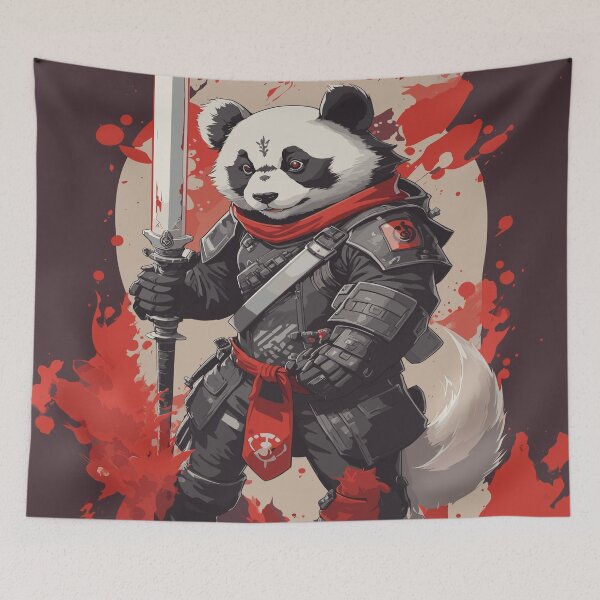 Item preview, majestic panda bear wielding a sword designed and sold by AFUNARTZ.