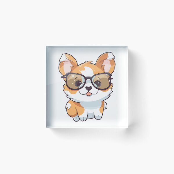 Item preview, Cute Corgi Specs: A Charming Canine Design designed and sold by robsonnjr.