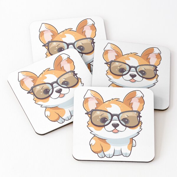 Item preview, Cute Corgi Specs: A Charming Canine Design designed and sold by robsonnjr.