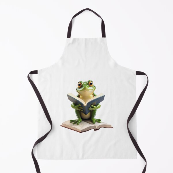 Item preview, Frog amphibians nature book lover aesthetic library reading designed and sold by w1ckerman.