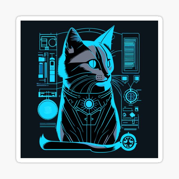 Funny Cute DJ Cat Sticker for Sale by Nextlevellife