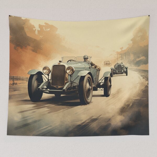 Item preview, A Vintage Car Race designed and sold by GoodOldVintage.