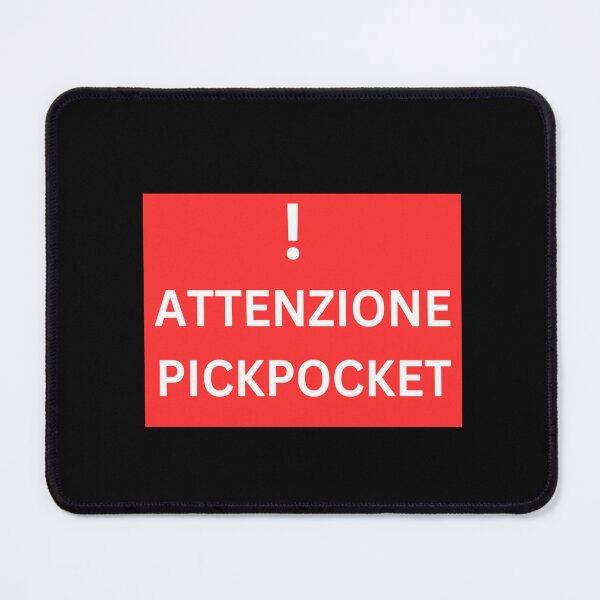 Item preview, Attenzione Pickpocket TikTok designed and sold by Amnaatiq.