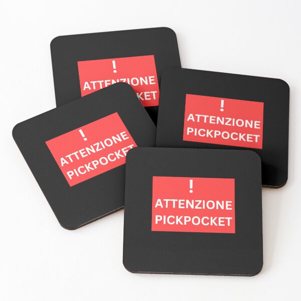 Item preview, Attenzione Pickpocket TikTok designed and sold by Amnaatiq.