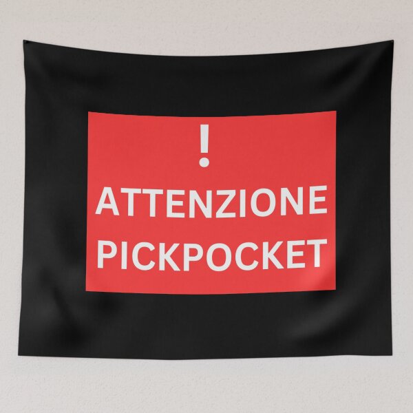 Item preview, Attenzione Pickpocket TikTok designed and sold by Amnaatiq.