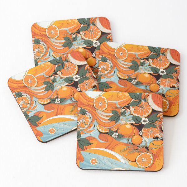 Item preview, Fresh Orange Pattern designed and sold by Design-Fountain.