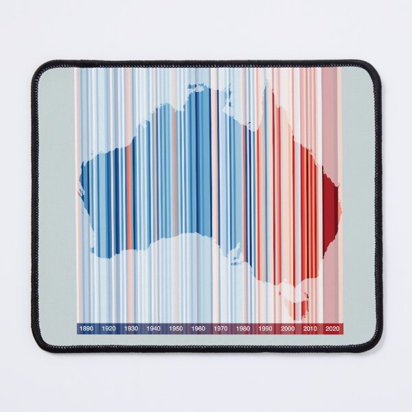 Item preview, Warming Stripe Australia Map  designed and sold by Spyinthesky.