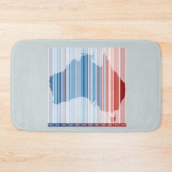 Item preview, Warming Stripe Australia Map  designed and sold by Spyinthesky.