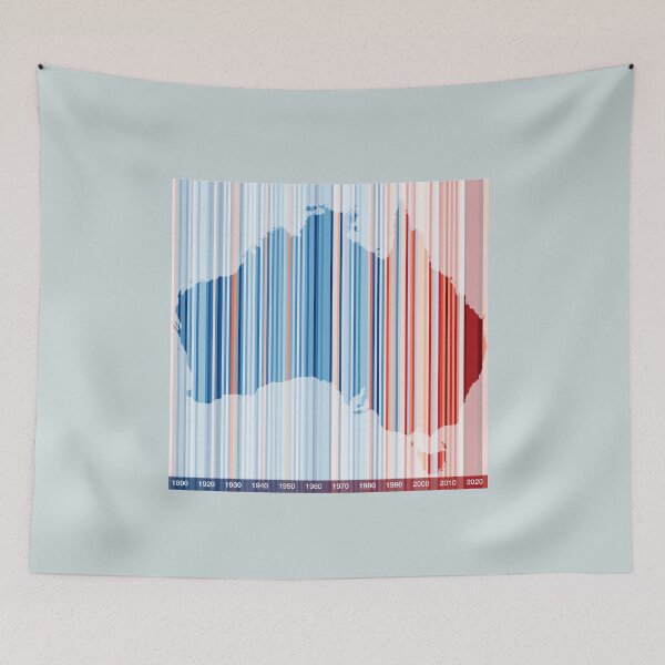 Item preview, Warming Stripe Australia Map  designed and sold by Spyinthesky.