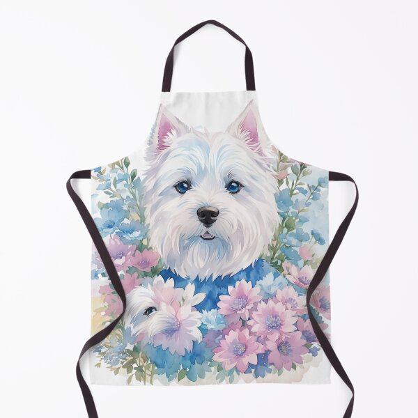 Item preview, Cute West Highland dog illustraton generative ai designed and sold by juoctaviniarts.