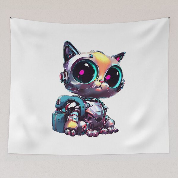 Item preview, Robo-Cat Going Back To School! designed and sold by kukamatsu.