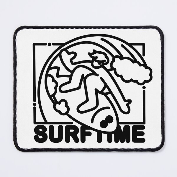 Item preview, Fish surfboard line art designed and sold by ezps.