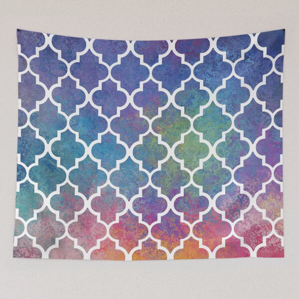 Item preview, Colorful Grunge Moroccan Pattern designed and sold by Gypsy  Queen.