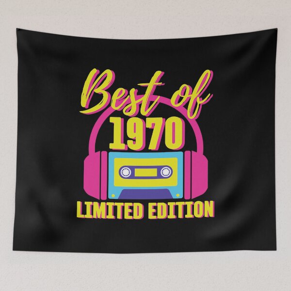 Item preview, Best of 1970 Cassette Tape Retro 1980s Birthday Party Theme 53rd Birthday  designed and sold by CreationsbyAny.