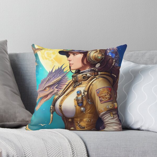 Item preview, Celestial Voyage: The Steampunk Astronaut and Dragon designed and sold by NaughtyDragon.